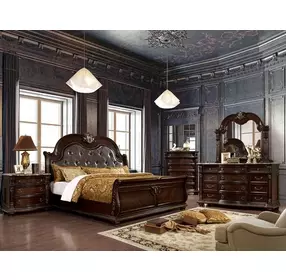 Fromberg Brown Cherry 3 Drawer Nightstand