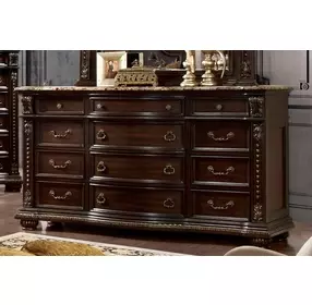 Fromberg Brown Cherry 12 Drawer Dresser
