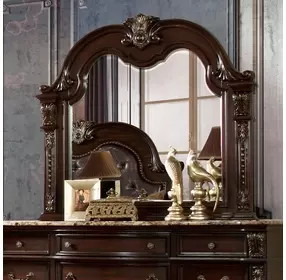 Fromberg Brown Cherry Arched Dresser Mirror