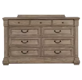 Sheringham Weathered Gray 9 Drawer Dresser