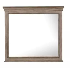 Sheringham Weathered Gray Rectangular Dresser Mirror