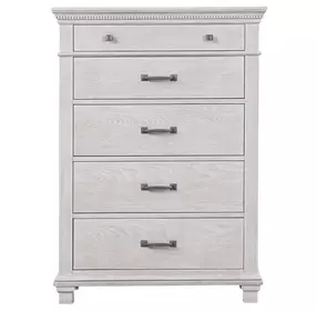 Swanley Weathered Gray 5 Drawer Chest