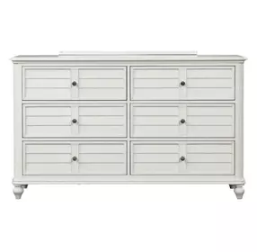 Whitehaven Antique White 6 Drawer Dresser