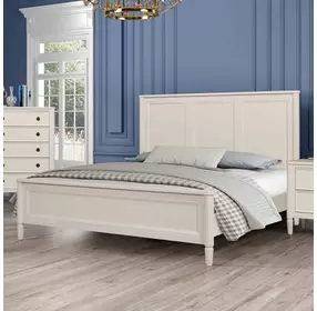 Altamira White King Panel Bed