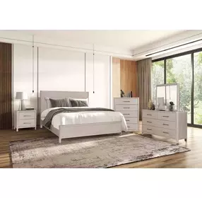 Fareham Oak Queen Panel Bed