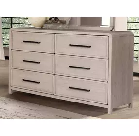 Belize Natural Oak 6 Drawer Dresser