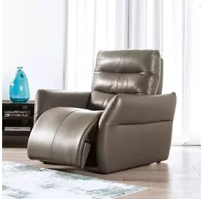 Granucci Gray 38" Power Recliner