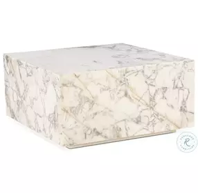 Giza Alabaster Marble 32" Drum Occasional Table Set