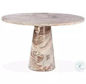 Giza Brown Toronto Marble 48" Round Dining Table