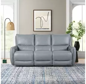 Phineas Pale Blue 85" Power Reclining Sofa