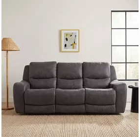 Demetrius Dark Gray 90" Power Reclining Sofa with USB Charging