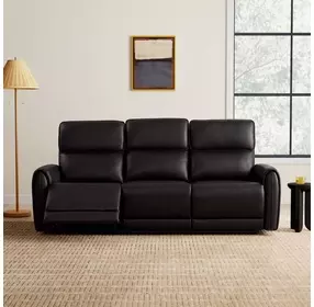 Schlieren Black 81" Power Reclining Sofa with USB Charging