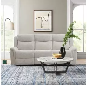Sandbach Light Gray 80" Manual Reclining Sofa