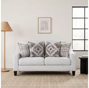 Turnham White 64" Loveseat