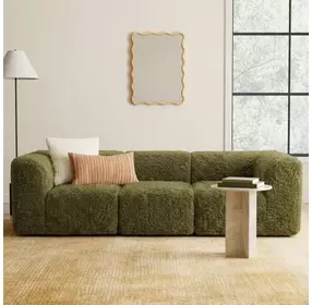 Nappi Olive Green 107" Modular Sofa