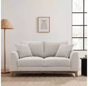 Watton Light Gray 65" Loveseat with Pillows