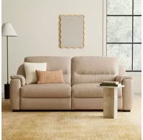 Altamura Taupe Leather 80" Power Reclining Sofa