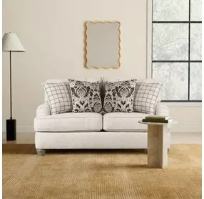 Mossley Ivory 65" Performance Fabric Loveseat
