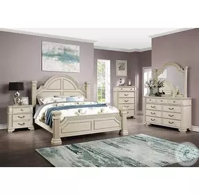 Pamphilos Antique White Nightstand