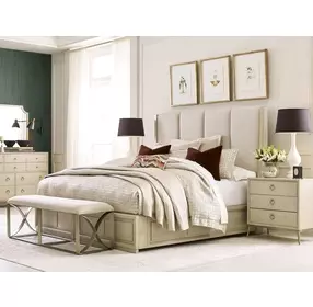 Lenox Alabaster 10 Drawer Ventura Dresser with Rectangular Sarbonne Mirror