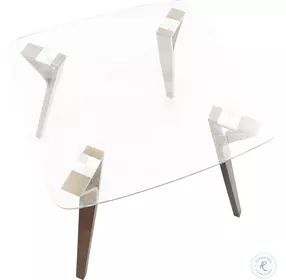 Folia Walnut And Glass Dining Table