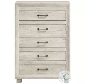 Tarrant White 5 Drawer Chest