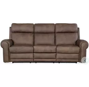 Duncan Dark Brown Power Reclining Living Room Set with Power Headrest And Lumbar