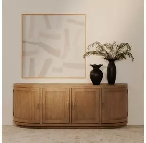 Nicola Natural 4 Door Media Cabinet