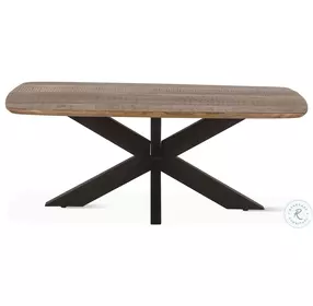 Santa Margherita Natural Mango Wood And Black Iron 46" Coffee Table
