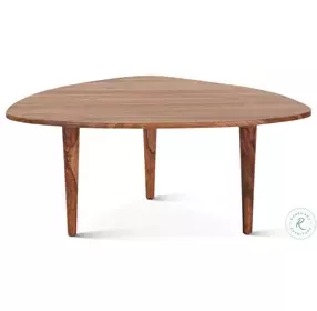 Arrey Natural Sheesham Wood 37" Occasional Table Set