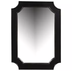 Trento Distressed Black Rectangular Wall Mirror