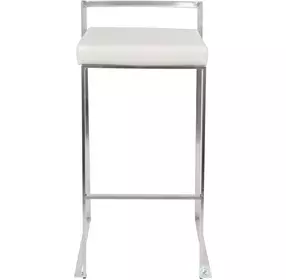 Fuji White Bar Stool Set of 2