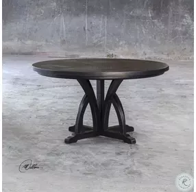 Maiva Weathered Black Dining Table