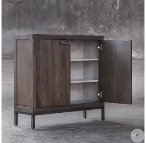 Nadie Light Walnut Stain Console Cabinet