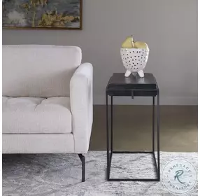 Telone Black Side Table