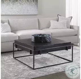 Telone Plated Antique Black Cocktail Table