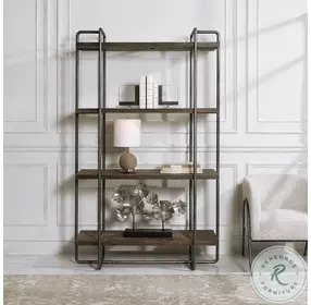 Tonwell Dark Brushed Pewter Etagere