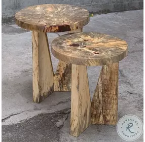 Sybelle neutral Side Table Set of 2