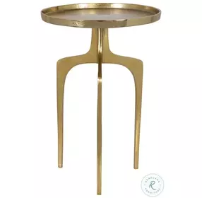 W23003 Slightly Textured Soft Gold Round End Table