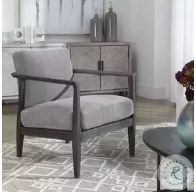 Brunei Steel Gray Accent Chair