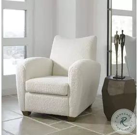 Teddy Off White Accent Chair