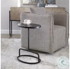 Jessenia Black Accent Table