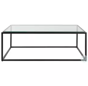 Bravura Satin Black Cocktail Table