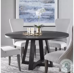 Gidran Charcoal Black Dining Table