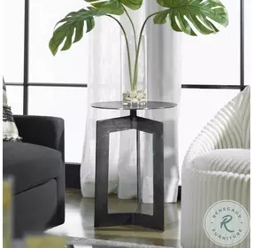 Spiron Rich Gunmetal Accent Table