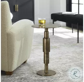 Salomar Antique Gold Accent Table