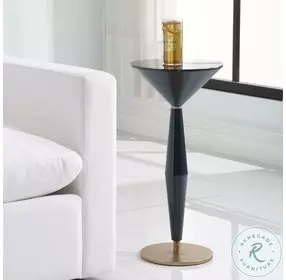 Mirage Navy Blue Accent Table