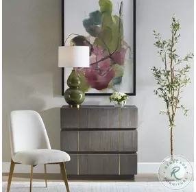 Between The Lines Dark Walnut Accent Chest