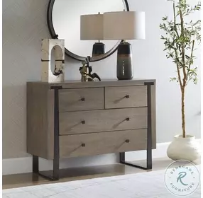 Gabriel Light Oak And Dark Bronze Accent Chest