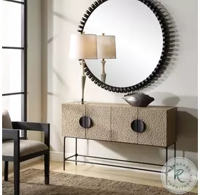 Lunar Woodtone 4 Door Accent Cabinet